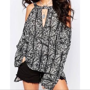 Free People Cold Shoulder Top